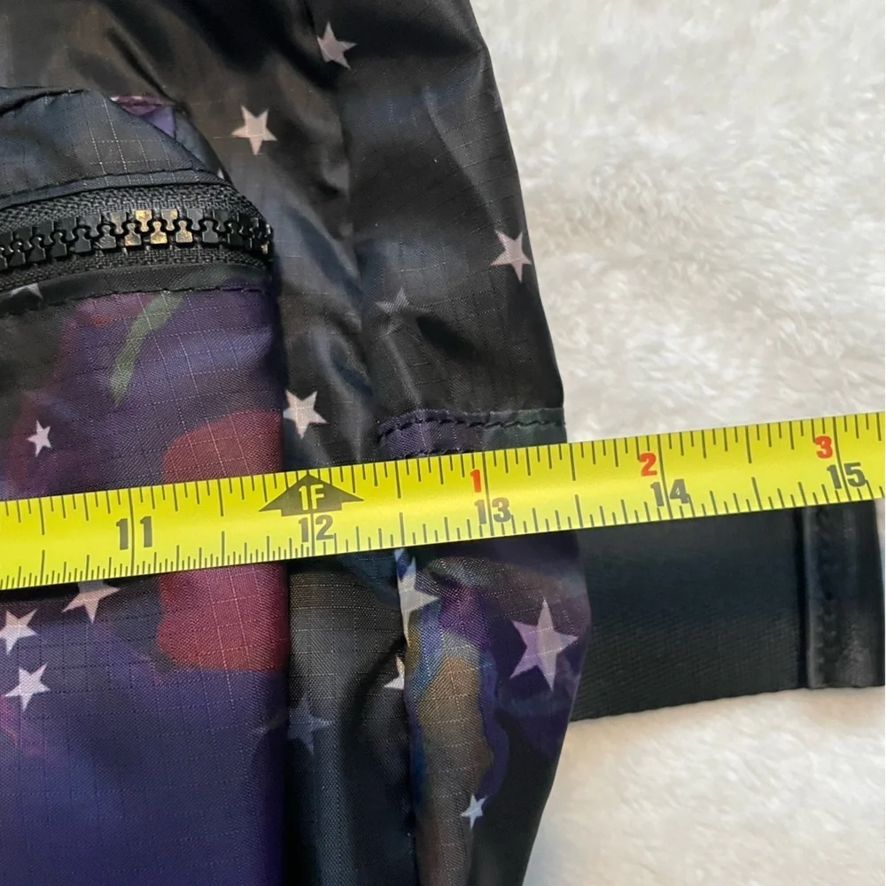 Cynthia Rowley Starry black floral backpack NWT